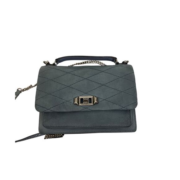 Rebecca Minkoff Purse Je T'aime Medium Nubuck Crossbody Handbag - Picture 4 of 6